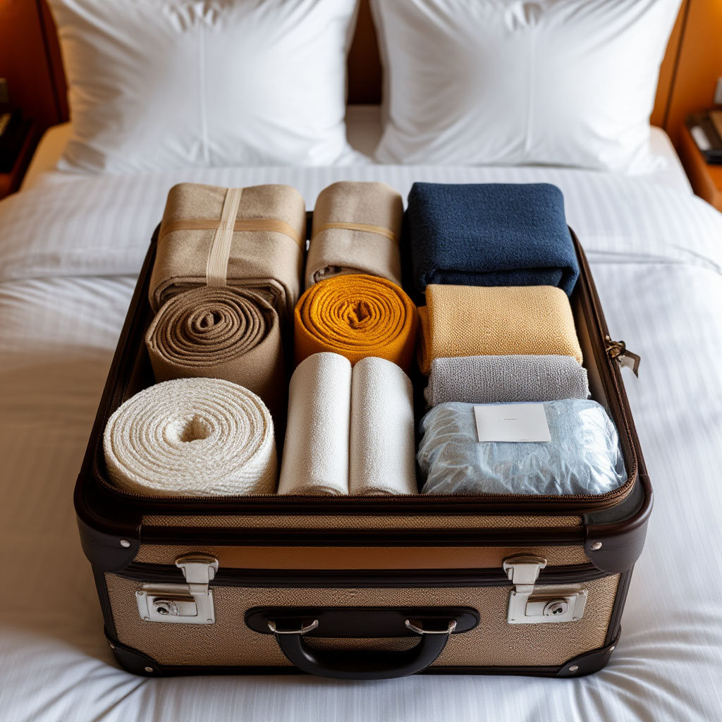 Efficient packing using cubes and rolling method