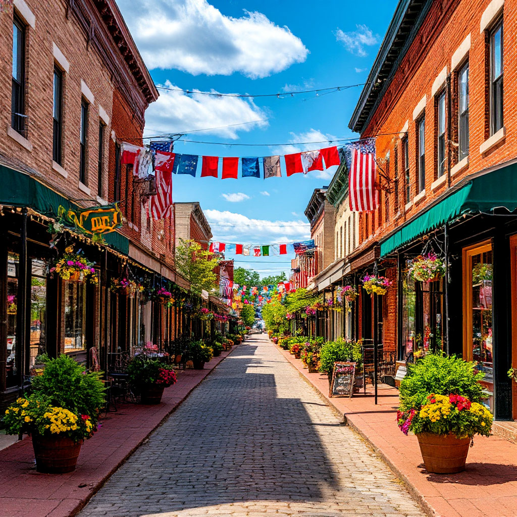 Small town celebrations during unique U.S. festivals