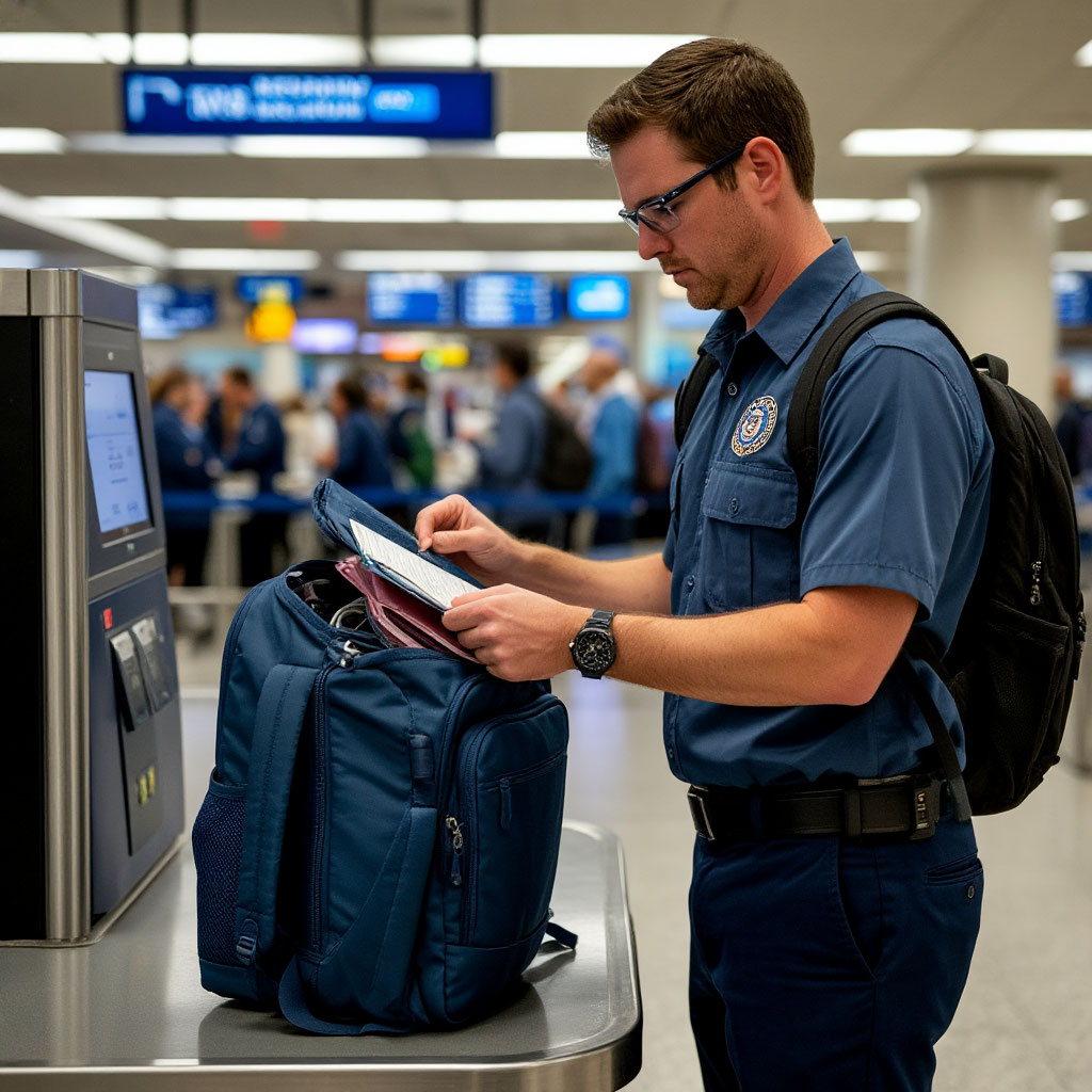 TSA checkpoint and allowed carry-on items