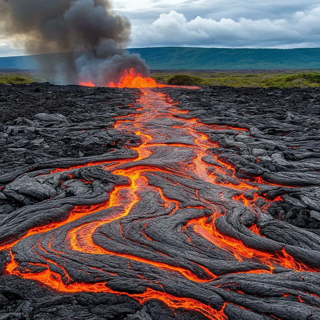Big Island lava flow