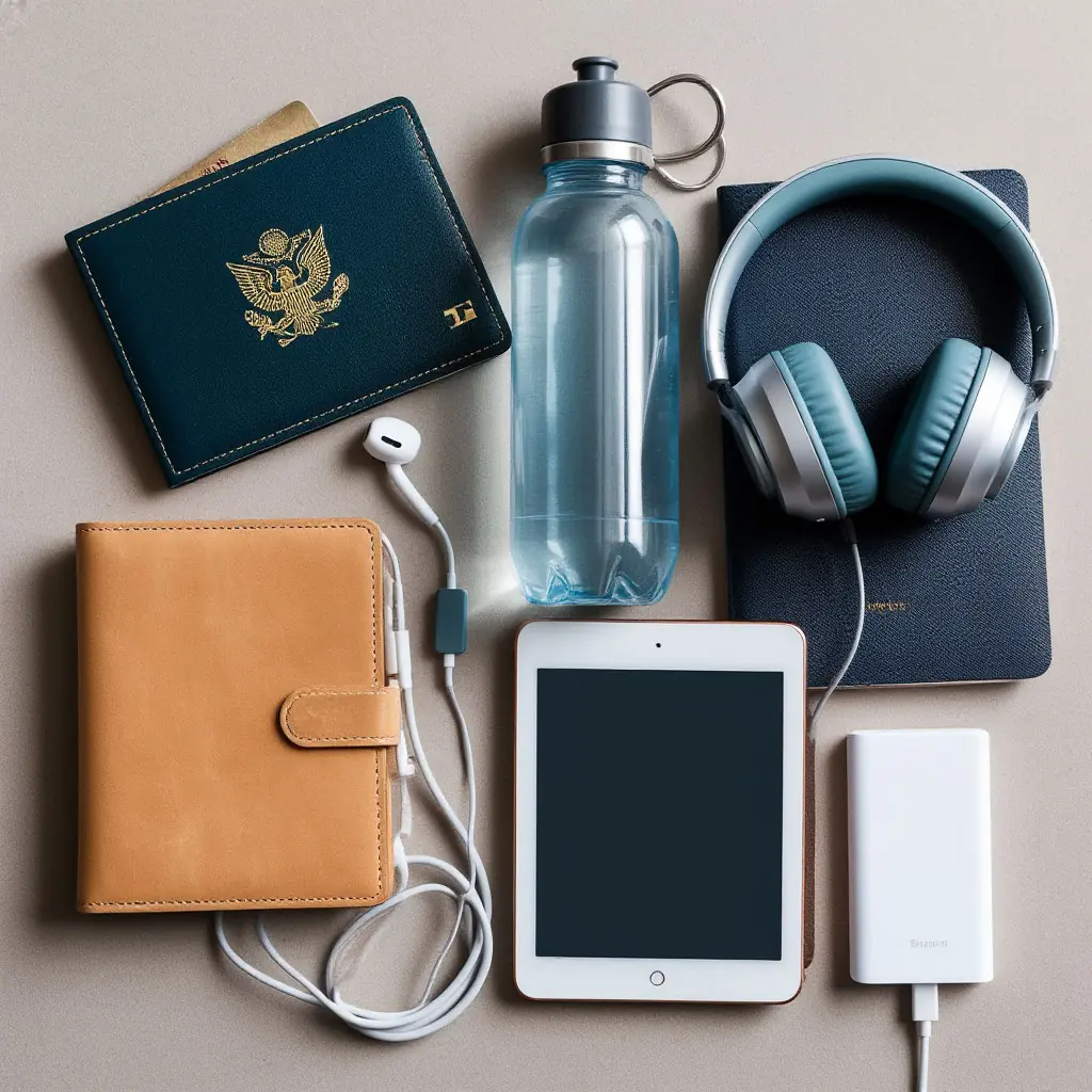 Essential items for short domestic flights
